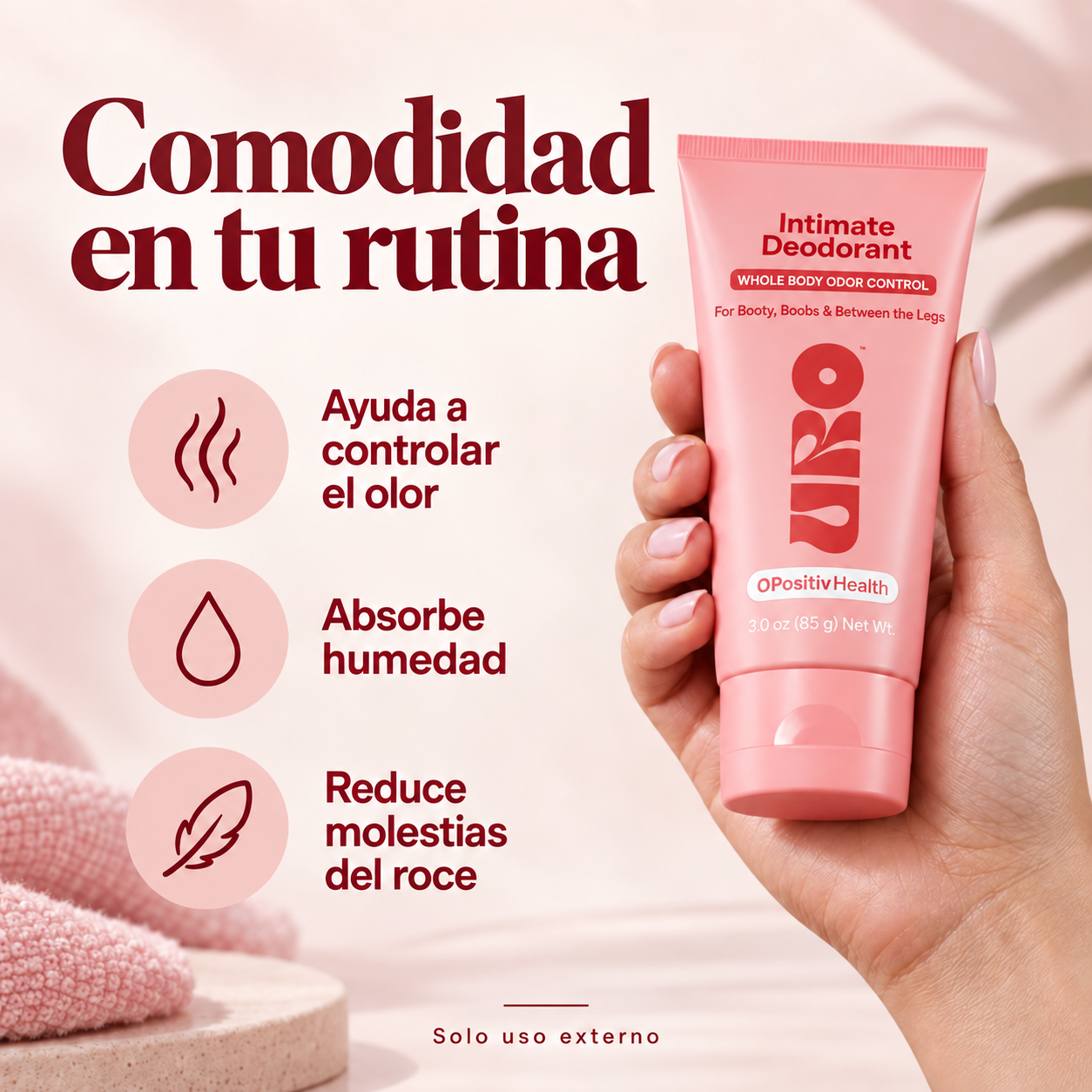 URO crema: cuidado externo sin perfume