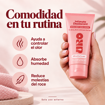 URO · Desodorante íntimo en crema sin perfume