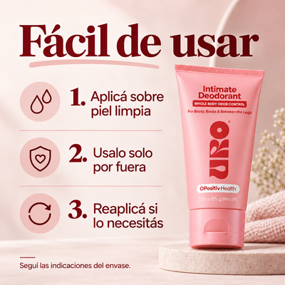 URO · Desodorante íntimo en crema sin perfume