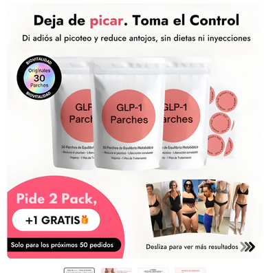 Parches GLP-1: Control de Antojos y Ansiedad al Comer