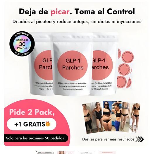 Parches GLP-1: Control de Antojos y Ansiedad al Comer